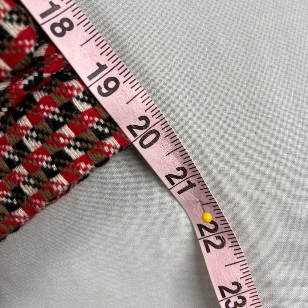 Loft Swing Jacket Womens 6 Boxy Houndstooth Tweed Red Black Career - Picture 12 of 13